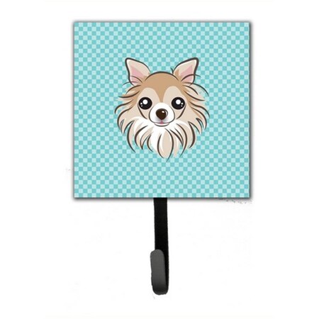 Carolines Treasures Checkerboard Blue Chihuahua Leash and Key Holder BB1189SH4
