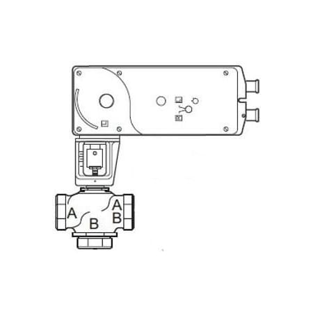 Schneider Electric 2in. 3-WAY PROPORTIONAL SR W/MS51-7203 VS-7323-593-4-11