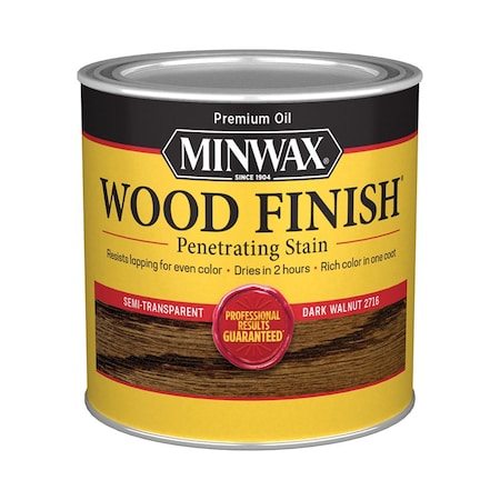Minwax 1/2 Pt Dark Walnut Wood Finish Oil-Based Wood Stain 22716