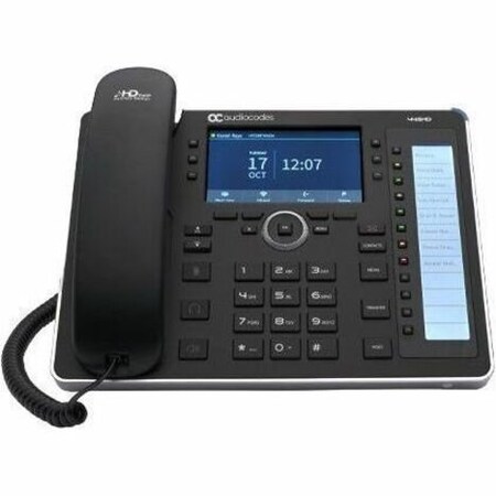 Audiocodes 445HD IP-PHONE POE GBE BLACK WITH INTEGRATED BT AND DUAL BAND WI-FI AND AN EXTER IP445HDEPSG-DBW