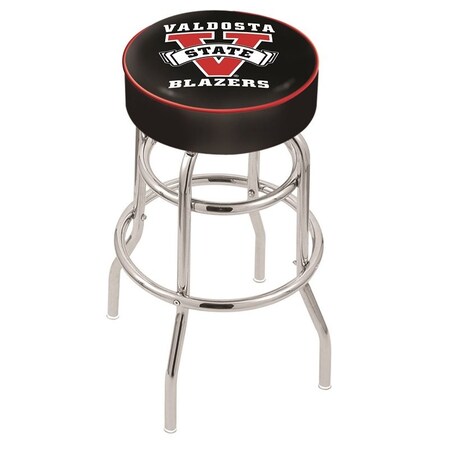 Holland Bar Stool Co 25" Valdosta State Cushion Seat, 2-Ring Chrome Swivel Bar Stool L7C125ValdSt