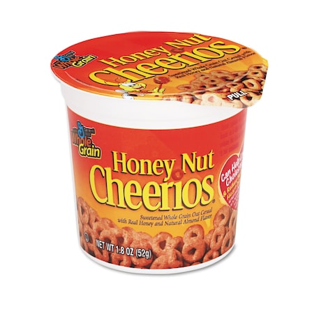 General Mills Honey Nut Cheerios Cereal, Single-Serve 1.8 oz Cup, 6PK GEM13898