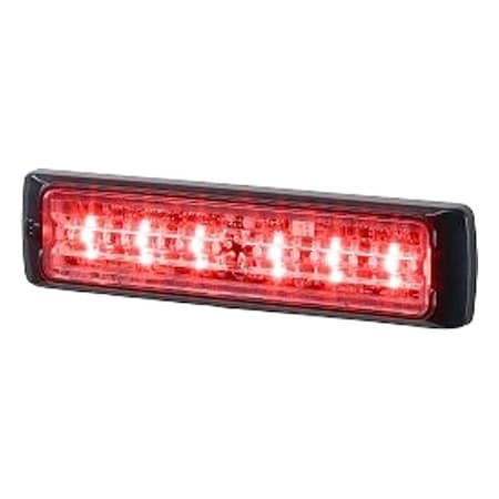 Federal Signal Emergency Light, 6-LED, Red MPS61U-R