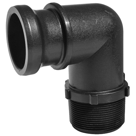 Green Leaf Glp150fl 1-1/2 in.Mptxmale Coupler Elbow Series Fl Polypropyl 272175662