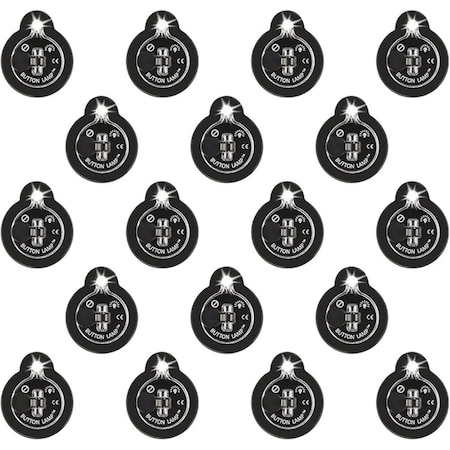 Panther Vision Adhesive LED Button Lamp, 18PK BL-7776