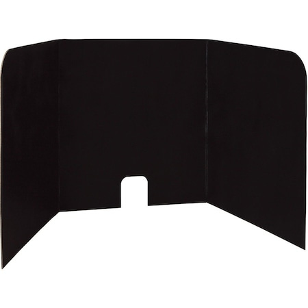 Pacon Computer Lab Privacy Board, Black, 22H x 22W x 20D, PK4 P3795