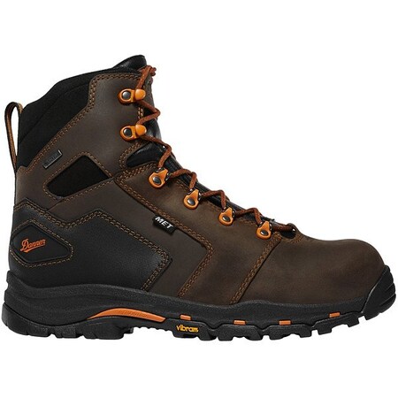 Danner Men's 6-Inch Work Boot, Brown, Orange, 11, 13880 13880-11EE