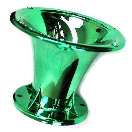 Deejay Led Green Bolt-on Horn Flare with 2-in Throat for 2-in Compatible High Frequency Drivers TBH2INHORNGREEN