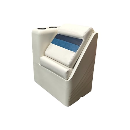 Horizon Mfg Premium Series Left Radius Lean Back White/Navy/Blue 3017-AADK