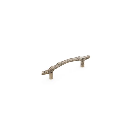 Schaub 4in Center to Center Mountain Twig Cabinet Pull Italian Nickel Finish 783-IN