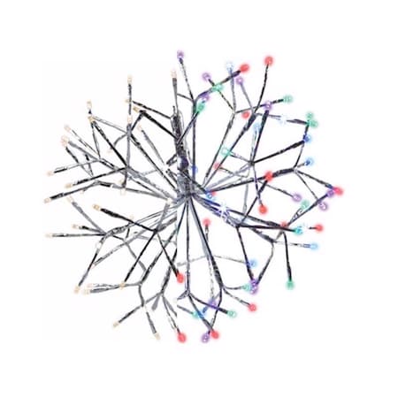 Celebrations LED Multi Shimmering Sphere 16 in. Hanging Decor 23-10008A