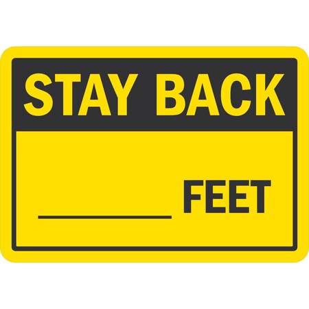 Lyle Stay Back Feet (Write-On), 7x5, Non-Reflective, Yellow G-17450-ND_7x5