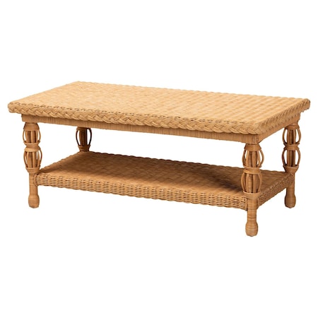 Bali & Pari Dolby Natural Rattan Coffee Table 262-14316-ZORO