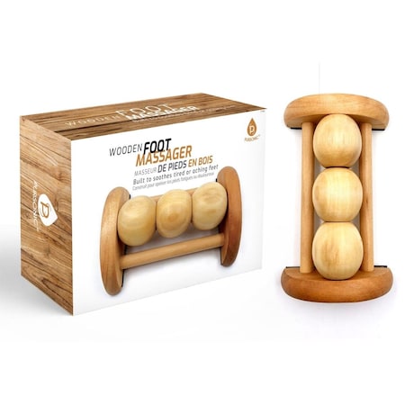 Pursonic All Natural Wooden Foot Massager Roller HMG820
