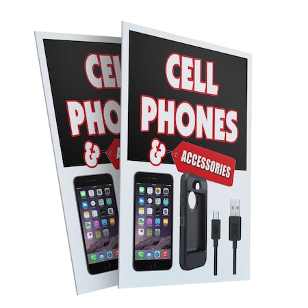 Signmission Cell Phones & Accessories, Plastic Signs Only 24 Inch x 36 Inch, Corrugated Plastic, 2PK CSB-2436-2PACK-Cell Phones & Accessories