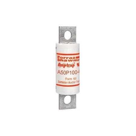 Ferraz Shawmut 1in x 3.63in, 500 VAC, 450 VDC, 100 A, 35 kA AC Interrupt, GMG Body, Tin Plated Brass Blade A50P100-4