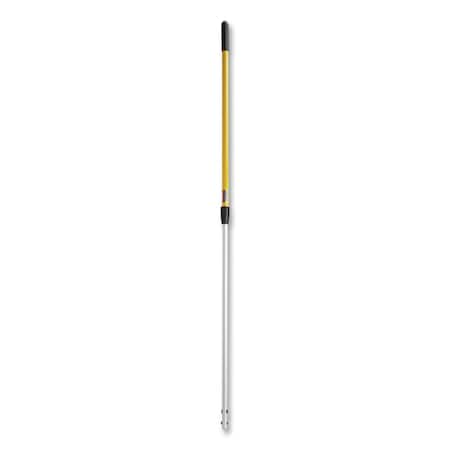 Rubbermaid Commercial 72 in L Extension Pole, Quick Connect Connection, Yellow/Black FGQ75500YL00