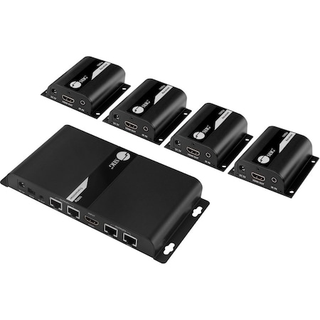 Siig 1X4 HDMI EXTENDER/SPLITTER, EXTENDS 4X 1080P@60HZ VIDEO OUTPUT UP TO 130FT 40M CE-H23U11-S1