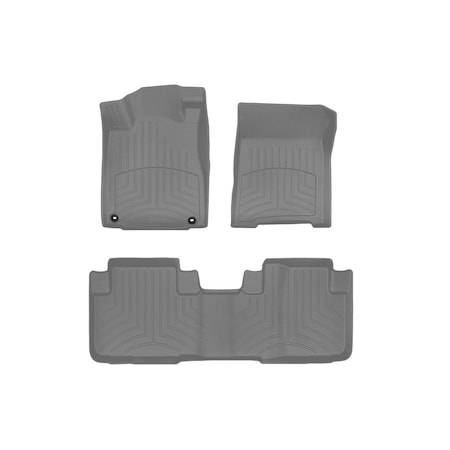 Weathertech Grey, Front and Rear FloorLiner HP 467371IM-464022IM