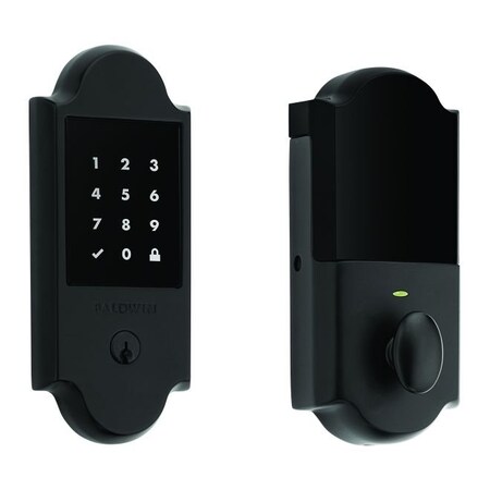Baldwin Z-Wave Boulder Touchscreen Deadbolt with Schlage C Keyway Satin Black Finish 8235190ZW