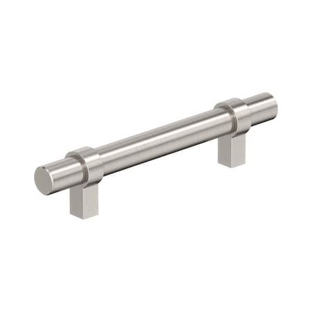 Amerock Central 3-3/4 inch 96mm Center-to-Center Satin Nickel Cabinet Pull, 10PK 10VMP37161G10