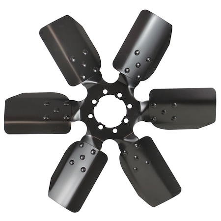 Derale 17917 17 in. Reverse Rotation Fan Clutch Fan, Black DER17917