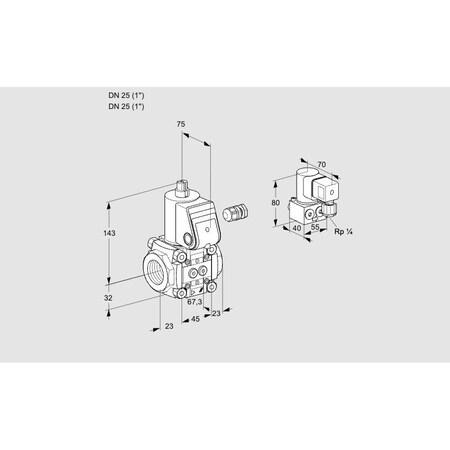 Honeywell Kromschroder VAS125R/NW KS88008686