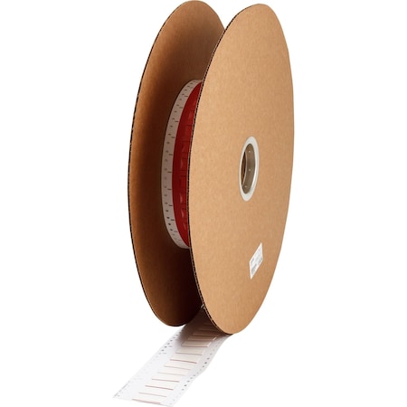 Brady Heat Shrink Label, 3:1 I.D. Shrink Ratio, 1/2 in I.D. Before Shrinking, White, 2 in 3PS-500-2-WT-J