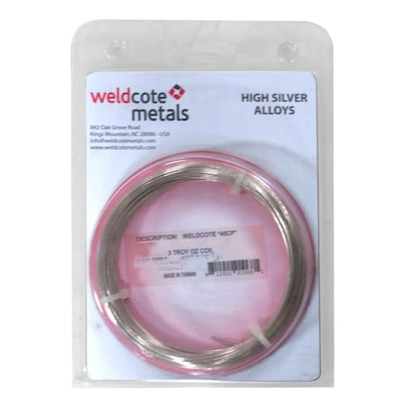 Weldcote 45CF 45% Bag-5 1/16in x 3 troy oz coil 45CF116X3T0C