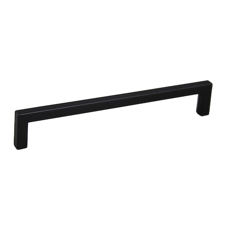 Pride Industrial 8in Modern Square Cabinet Pull with 7-1/2in Center to Center Matte Black Finish P87229BK