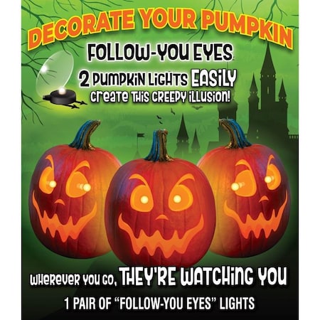 Pumpkin Masters LGT CONSTANT PUMKN 6.5 IN.W, 2PK 34150