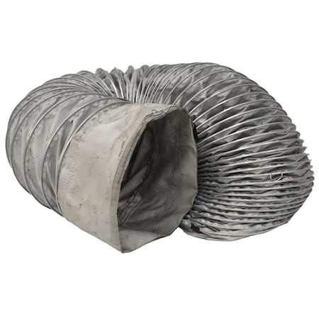 Master High Temperature 12 in x 15 ft Gray Flexible Ducting with Cinch Straps MHD-BX1215