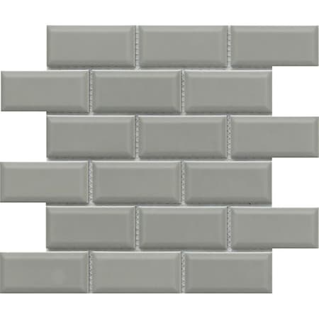 Emser Tile Reward Series Porcelain Mosaic Tile, 12 in L Tile, 11 in W Tile, Pressed Edge, Bevel Pattern, 10PK F27REWADO1112MBV