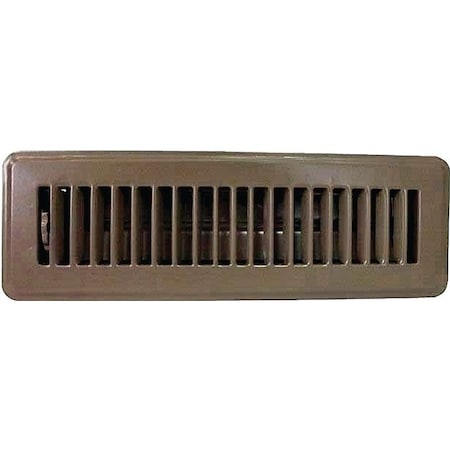 Worldwide Sourcing Register Floor 2X10In Brn FR01-2X10B