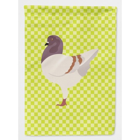 Carolines Treasures German Modena Pigeon Green Flag Canvas House BB7775CHF