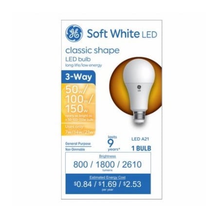 Current GE LED 732W A21 Bulb 93130567