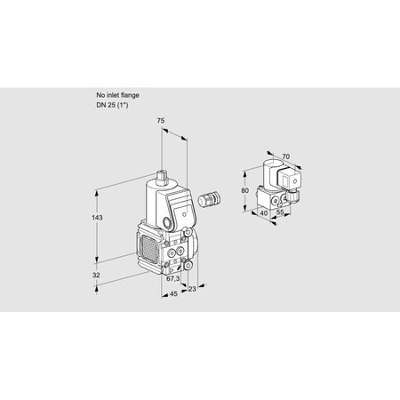 Honeywell Kromschroder VAS1-/25R/NQ KS88024014