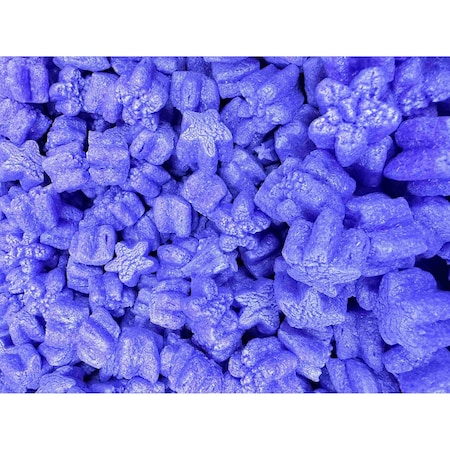 Bubblefast FunPak Purple Stars Packing Peanuts Plant Based Biodegradable Compostable 1.5 cu ft Bag FP 1.5-Purple Stars