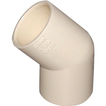 Nibco Pipe Elbow, 12 in, 45 deg Angle, CPVC, 40 Schedule T00080D