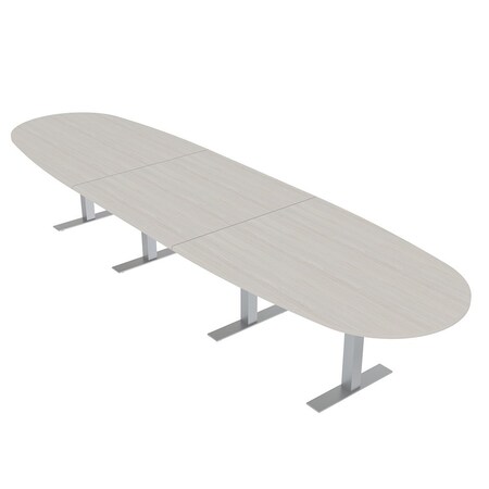 Skutchi Designs 16ft Boval Conference Table With Power | Harmony Series | 16 Person Meeting Room Table HAR-BOVL-48X192-T-K458-NA