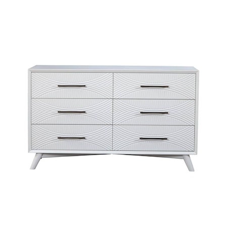 Alpine Furniture Tranquility Dresser, White 1867-03