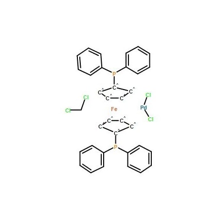 Ak Scientific 1, 1'-Bis(diphenylphosphino)ferrocene-palladium(II)dichloride dichloromethane complex (100g), CAS 95 O190-100g