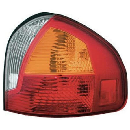 Keystone Ind HY2801125 Tail Light Assembly Clear- Red Lens Uses Stock Bulb 2001-2004 Hyundai Santa Fe KAI-HY2801125