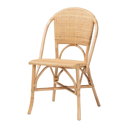 Bali & Pari Jaylyn Bohemian Natural Rattan Dining Chair 256-13688-ZORO