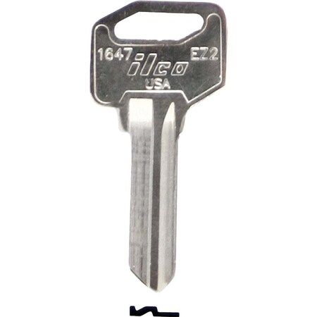 Kaba Ilco Schlage Nickel Plated House Key, EZ2-SC1 / EZ2-SC2, 10PK AL00001142
