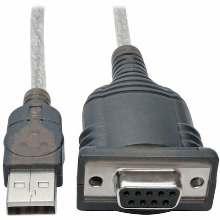 Tripp Lite 18IN USB TO NULL MODEM RS232 DB9 ADAPTER FTDI, COM RETENTION M/F U209-18N-NULL