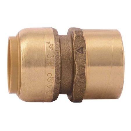 Sharkbite 3/4 in. Brass Push-to-Connect Straight Connector, Female NPT U088LF