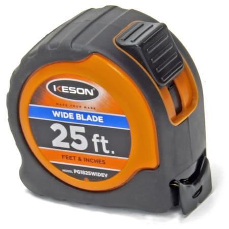 The Brush Man 25ft Tape Measure, Extra-Wide 1-3/16in Blade TAPE-MEAS WIDE