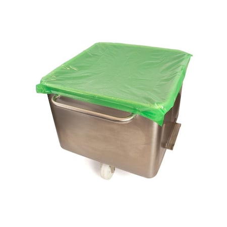 Detectamet Green Polyethylene Tote Bin Cover, 32.67 in L, 26.18 in W, 0.02 in H 545D-1563-P04-X34