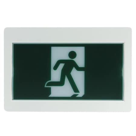 Exitronix RMPE Series LED Running Man Exit Sign, Thermoplastic Housing RMPE-WB-WH